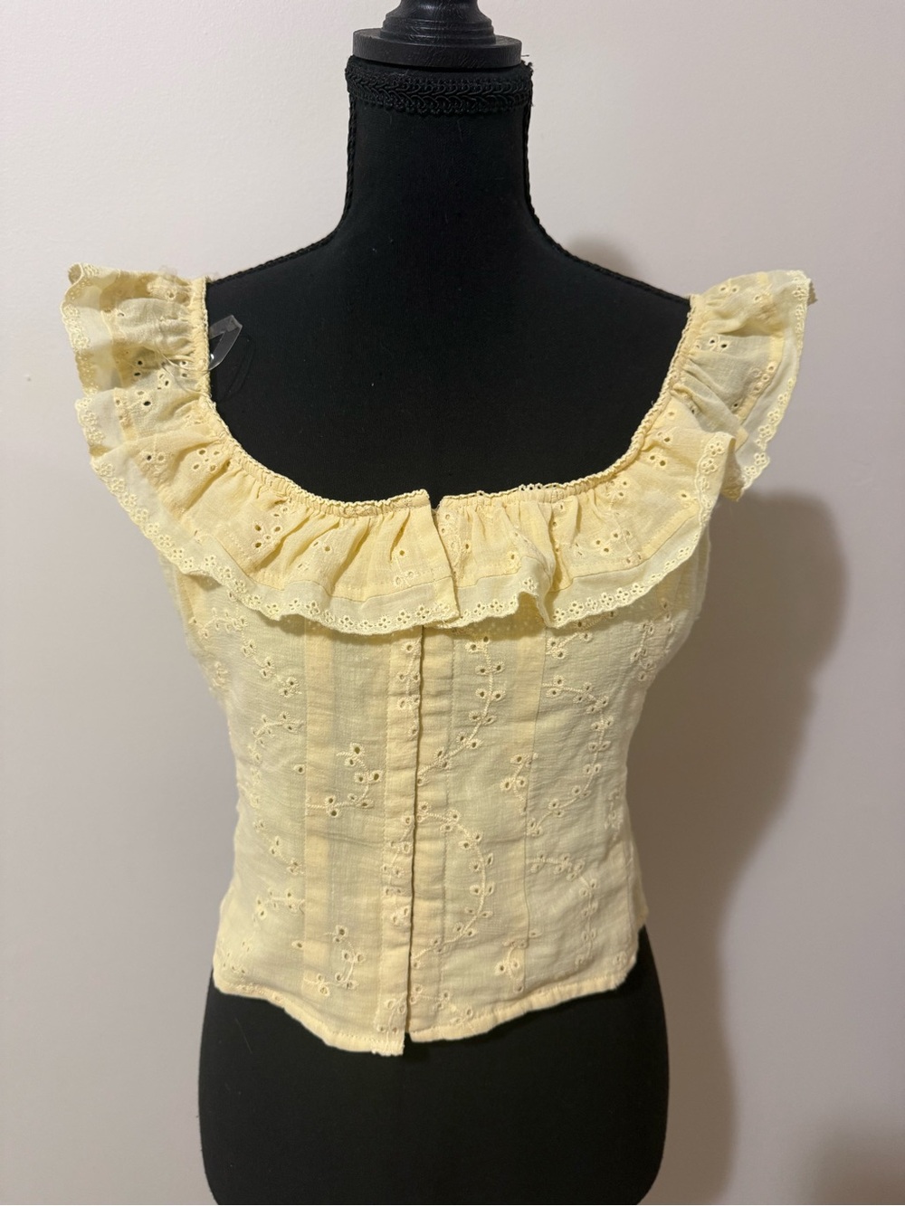 Target Buttercup Eyelet Ruffle Square-Neck Camisole
